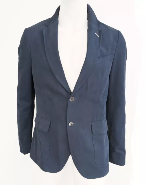 GANT RUGGER Men's Crown Blue Cotton Uncontructed Blazer NWT