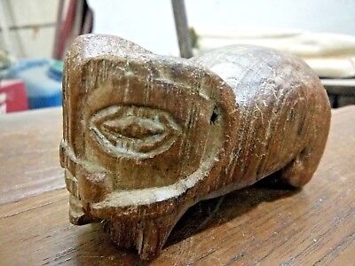OLD Hand Carved Wooden miniature beautiful Figurine
