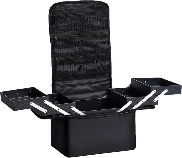 Leonardo LEO50820 Portatrucco Valigetta Porta Trucchi per il Trucco Professionale Borsa Portatrucco per Cosmetici da Viaggio per Make-up Artist grande senza specchio