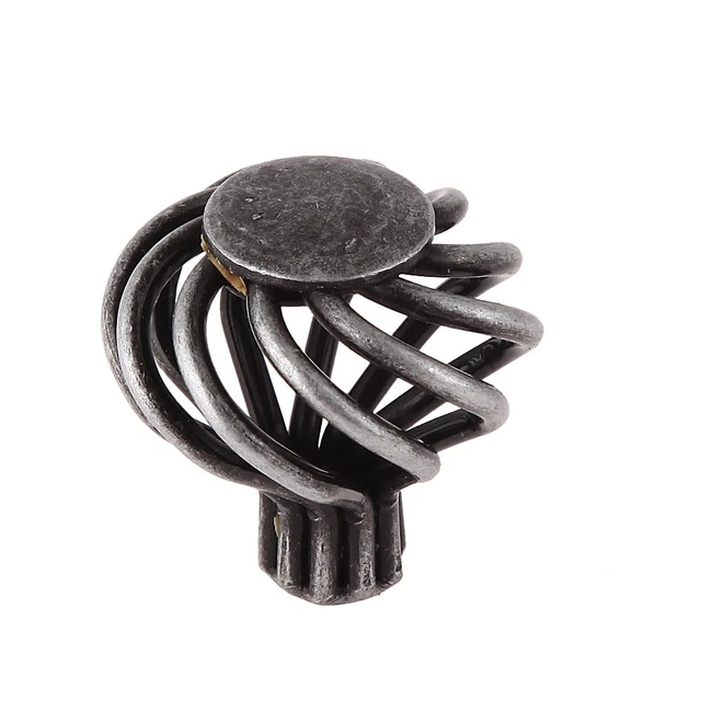 35mm Kitchen Bird Cage Cabinet Door Pull Knob Cupboard Closet Drawer Handle