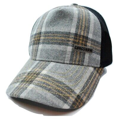 Gongshow Hockey "Been There Sniped That" Adjustable Plaid Snapback Cap Hat