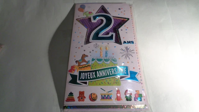 Carte Anniversaire 'Joyeux Anniversaire 22 Ans' Avec Enveloppe - Référence N°103 - Neuf