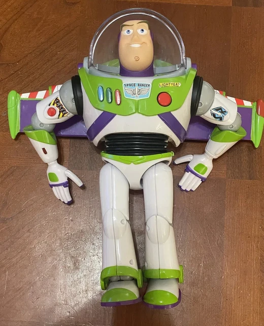 TOY STORY BUZZ LIGHTYEAR 12" Figure ThinkWay Toys Talks TESTED w