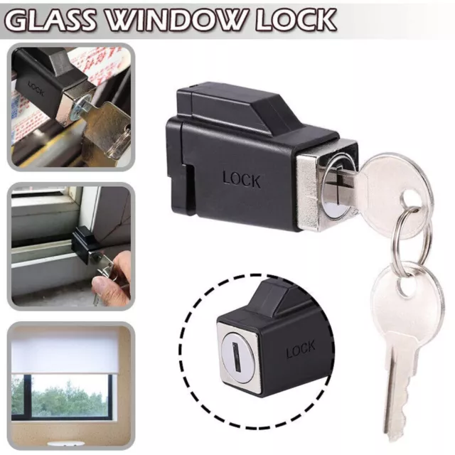 Aluminum Alloy Child Safety Sliding Window Restrictor Lock with 2 Keys AU