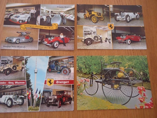 Cpm A Encadrer Lot 4 Carte Postale 15X10 Daimler Benz Porsche Museum Stuttgart