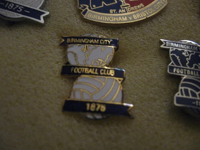 RARE OLD BIRMINGHAM City Football Club (141) Enamel Brooch Pin Badge £3 ...