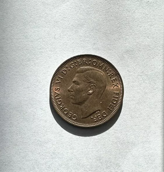 Key Date 1951 George Vi Bronze Penny Coin In Uncirculated Condition Unc