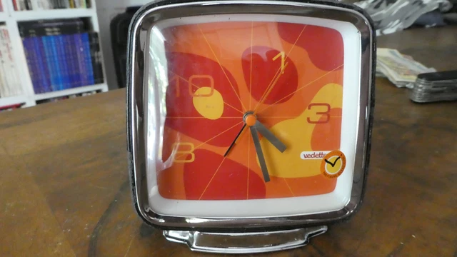 Radio Réveil VEDETTE Vintage – Années 70 – Horloge De Bureau Rétro