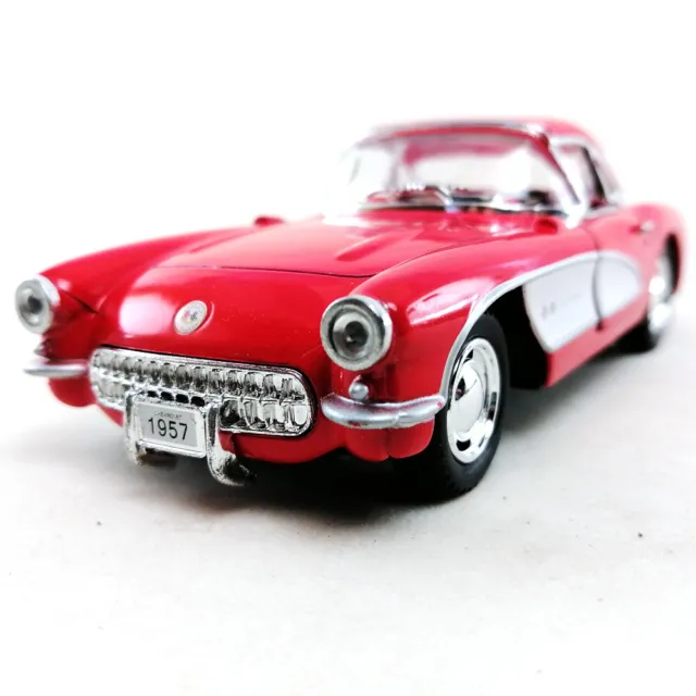 1957 Chevrolet Corvette Die-Cast Model Toy Car Kinsmart Scale 1:34 Collection #2