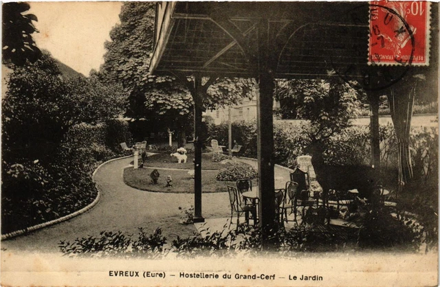 CPA ÉVREUX - Hostellerie du Grand-Cerf - Le Jardin (297052)