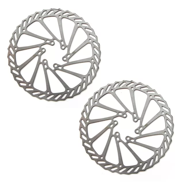 Clarks Disc Brake Rotors MTB Hybrid Bike Steel 180mm and 160mm 6 Bolt Bike Set