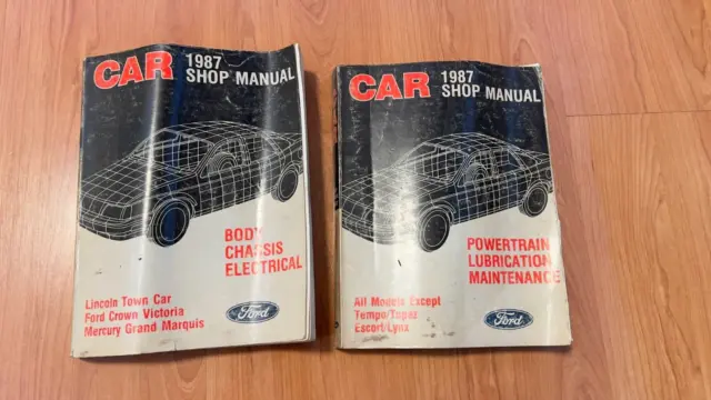 1987 Lincoln Town Car Transmission Brakes Steering Shop Service Repair Manual 2X