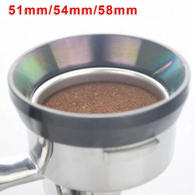 1x for Café Expresso Dosage Bague 58mm Portafiltre Dose Funnel Alliage Aluminium