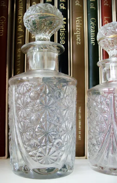 RARE Antique BACCARAT Art Nouveau Perfume Bottle 5.75" Tall~#4 of 6 ~Circa 1900