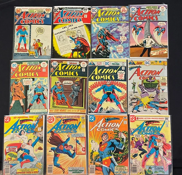 Action Comics comic lot! Superman & Supergirl Lot of 18 F/VF Free Shipping!