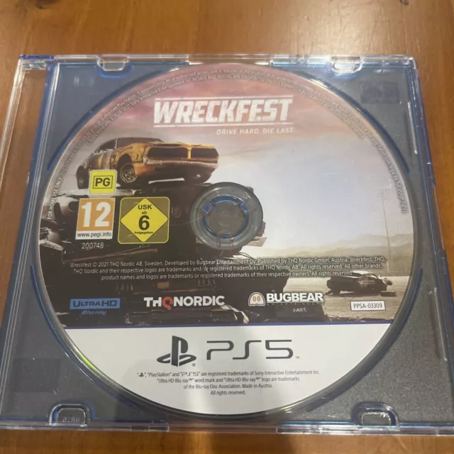WRECKFEST PA5 MINT condition Game In Stock. No case 25.00