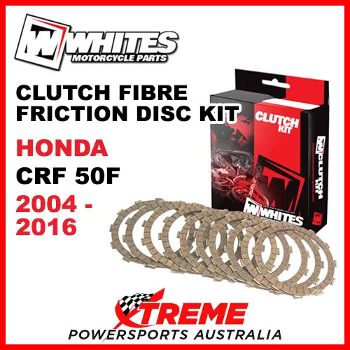 Whites Honda CRF50F CRF 50F 2004-2016 Clutch Fibre Plate Friction Disc Kit