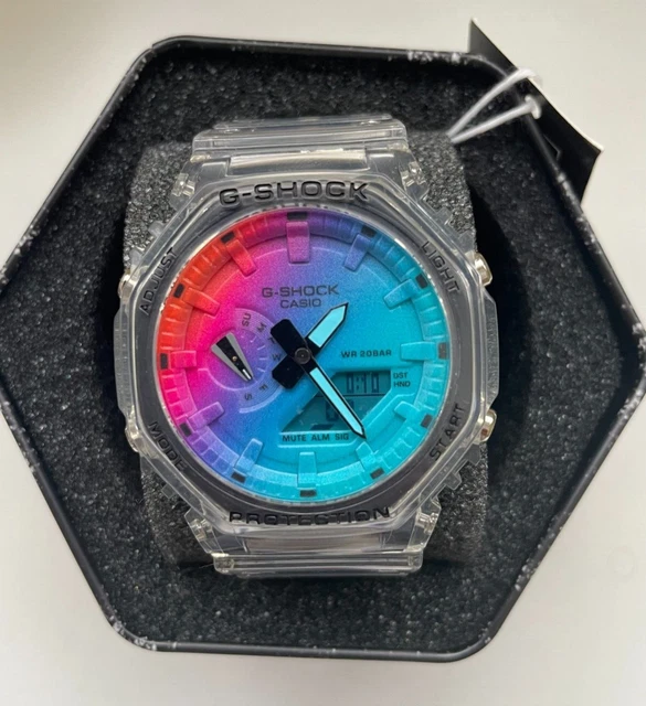 Cinturino in resina + custodia per Casio G-Shock GA-2100 GA-2110 Sostuisci cinturino a sgancio rapido uomo donna braccialetto custodia protettiva con castone  1511