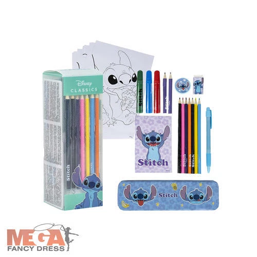 OFFICIAL DISNEY LILO & Stitch Colouring Set + Pencil Case Kids Creative ...