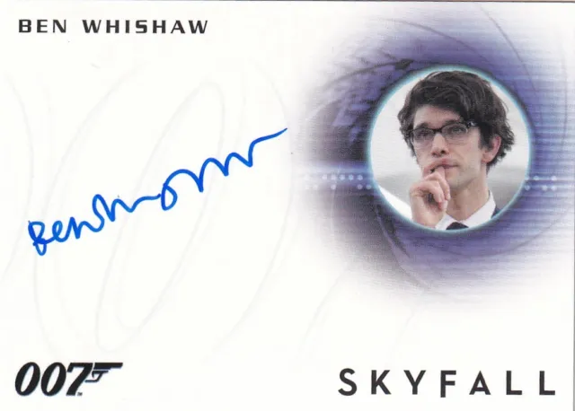 James Bond Archives Autograph Card A283 Ben Whishaw as Q