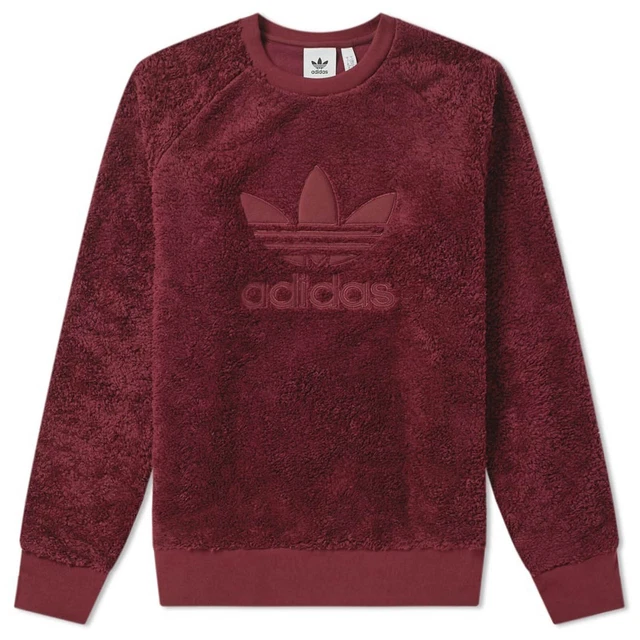 Felpa adidas outlet bordeaux uomo