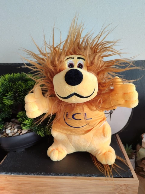 Tirelire Le Lion Du Crédit Lyonnais Des Années 1990 - En Plastique, 15 Cm, état Parfait