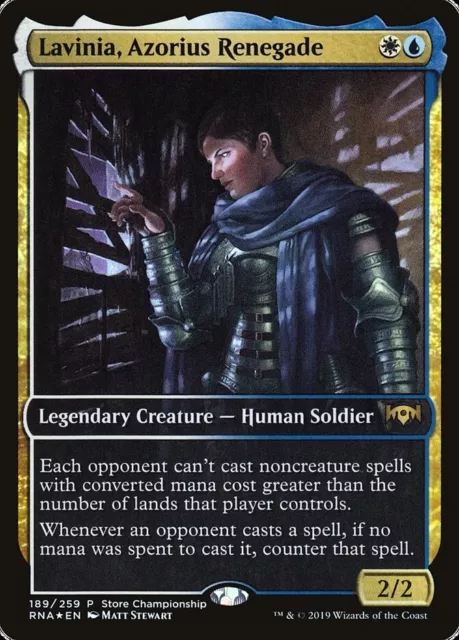 Lavinia, Azorius Renegade 1x FOIL RNA MTG Ravnica Allegiance Rare MINT white blue