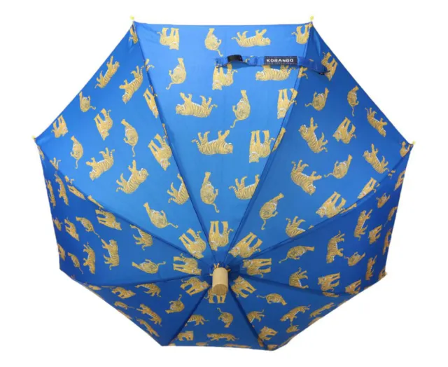 Korango Tiger Print Kids' Umbrella - Blue-FREE DELIVERY
