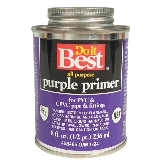 Do it Best 8 Oz. Purple Pipe and Fitting Primer for PVC/CPVC 019066 Pack of 24