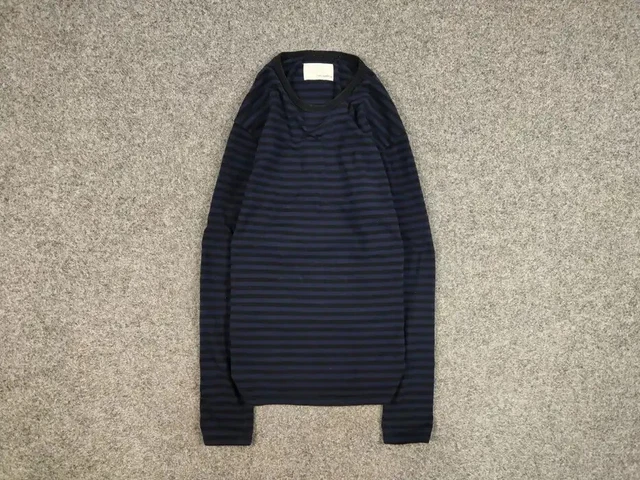 Vintage Nanamica Japan Dark Blue Striped Long Sleeve
