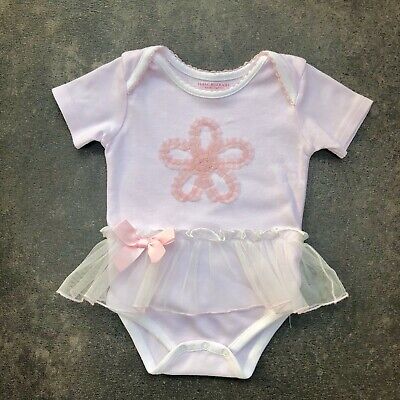 Baby Girl 6 Months Pink Tutu Bodysuit VGC Baby Ballet Boutique Brand