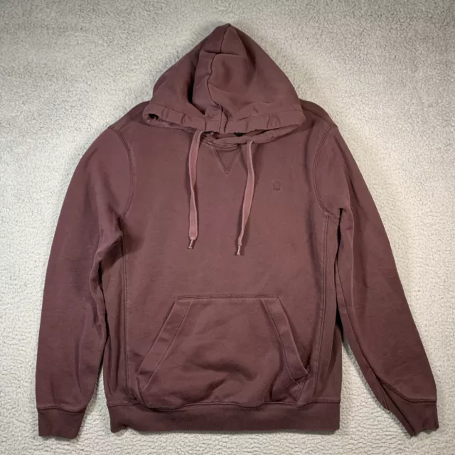 G-Star Raw Men's Size M Hoodie Sweatshirt Pullover Maroon Front Pocket