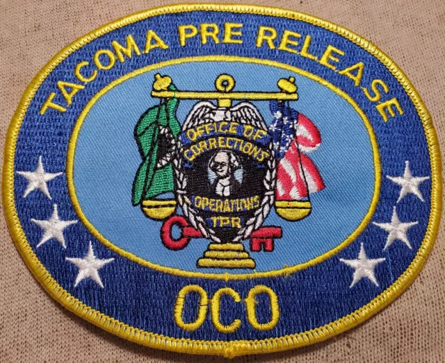 WA Tacoma Washington Pre Release OCO Correctional Shoulder Patch