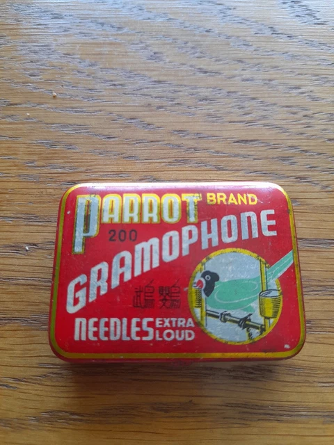 Parrot Brand Gramophone Needle Tin