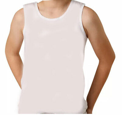 Boys Kids Children Vest Cotton Sleeveless Tank School Wear Vests top 2-18 years