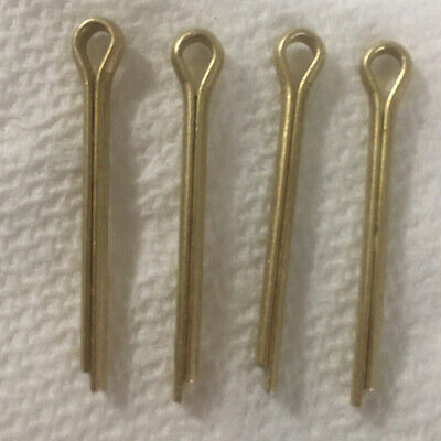 Split Cotter Pin 1” x 1/16” Solid Brass 2-Prongs Gold Tone 4 Pcs
