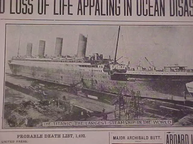 Vintage Giornali Titolo ~ Oceano Naufragio Navicella Affondato Affondamento 3