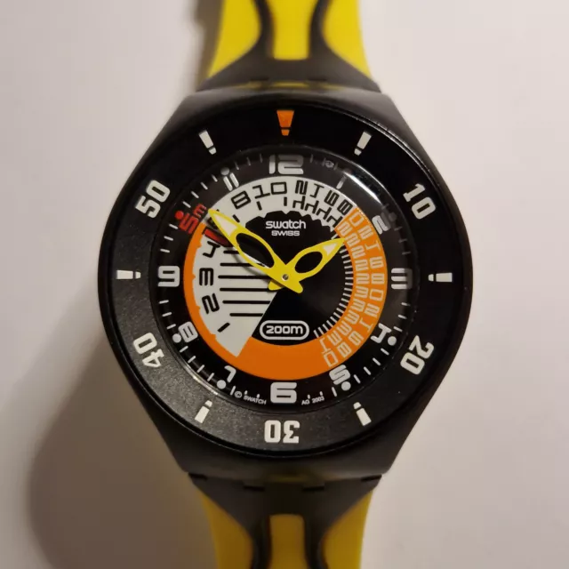 Orologio Swatch Fun Scuba FARFALLINO GIALLO SUGB101 - Diver Sub - Funzionante