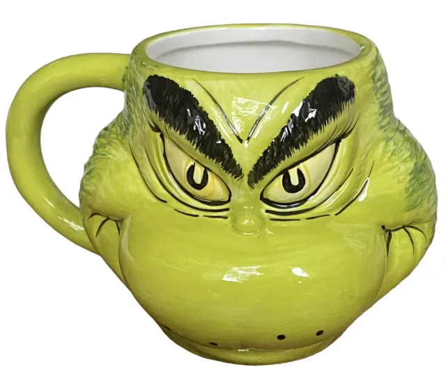 Dr. Seuss The Grinch 3D Sculpted Green 16 Oz. Ceramic Coffee Mug Barnes & Noble