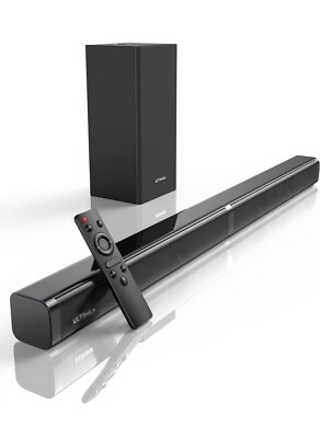 ULTIMEA SOUND BAR + Subwoofer 140 Watt 4K TV PC Gaming Movies Bluetooth