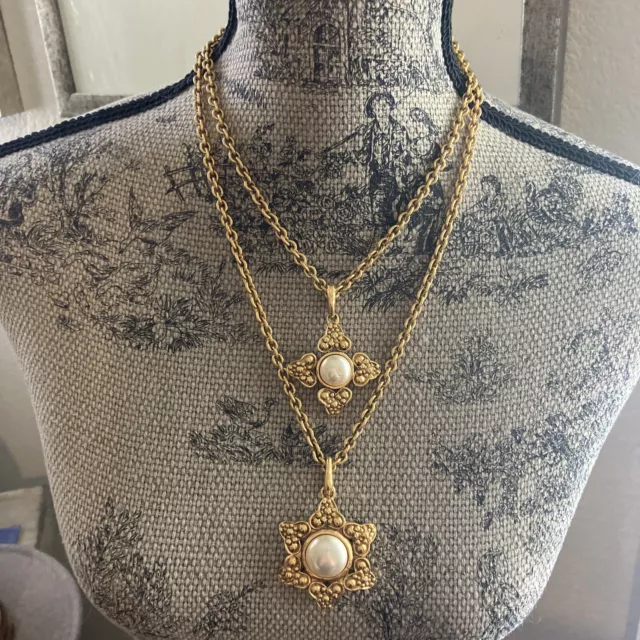 CHANEL PEARL XXL 2.5 CC PENDANT 24K Gold Plated NECKLACE AUTH RARE VINTAGE  FIND $3,400.00 - PicClick