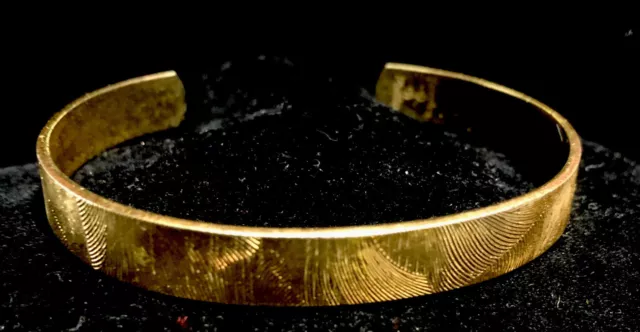 Kendra Phillip Embossed Gold Plated Cuff Bracelet 2