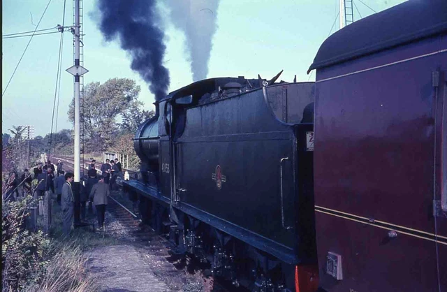 35MM SLIDE BR British Railways Steam Loco 43953 RCTS TOUR 16 10 1965 ...
