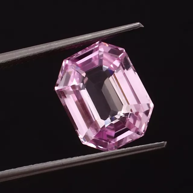 Natural Flawless Ceylon Light Pink Sapphire Radiant Cut Loose Gemstone 9.50 Ct