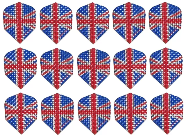 5 Sets Harrows Dimplex Standard Dart Flights - Ships w/ Tracking - Union Jack