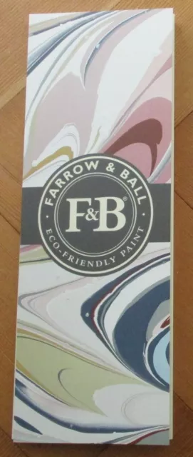 Sammlerstück 2021 FARROW & BALL ausklappbare Farbtafel ~ umweltfreundliche Farbe