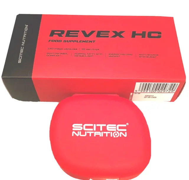 (148,51€/kg)Scitec Nutrition REVEX -16 HC(120 Caps Inhalt)(134g)mit Pillbox
