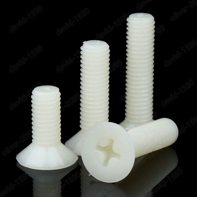 Plastic schroeven, nylon schroeven, 5/10/20/50st M2 M2.5 M3 M4 M5 M6 M8