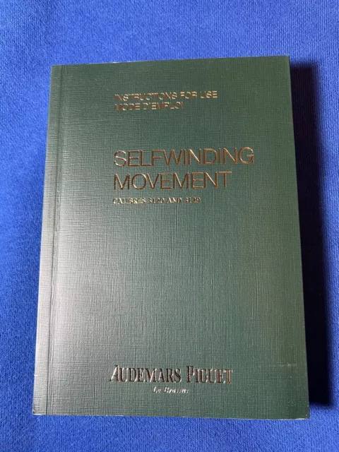Audemars piguet royal sales oak instruction manual