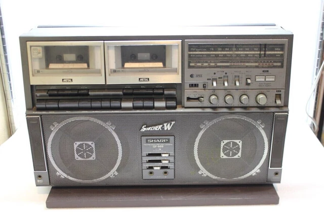 レトロ！SHARP THE SEARCHER-W GF-909 シャープ 大型ステレオ